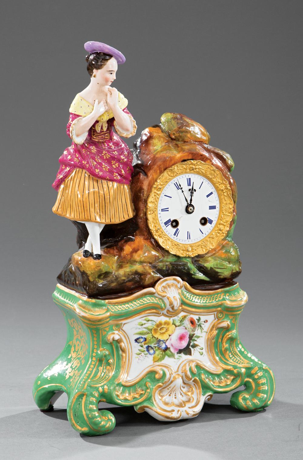 PARIS PORCELAIN FIGURAL MANTEL