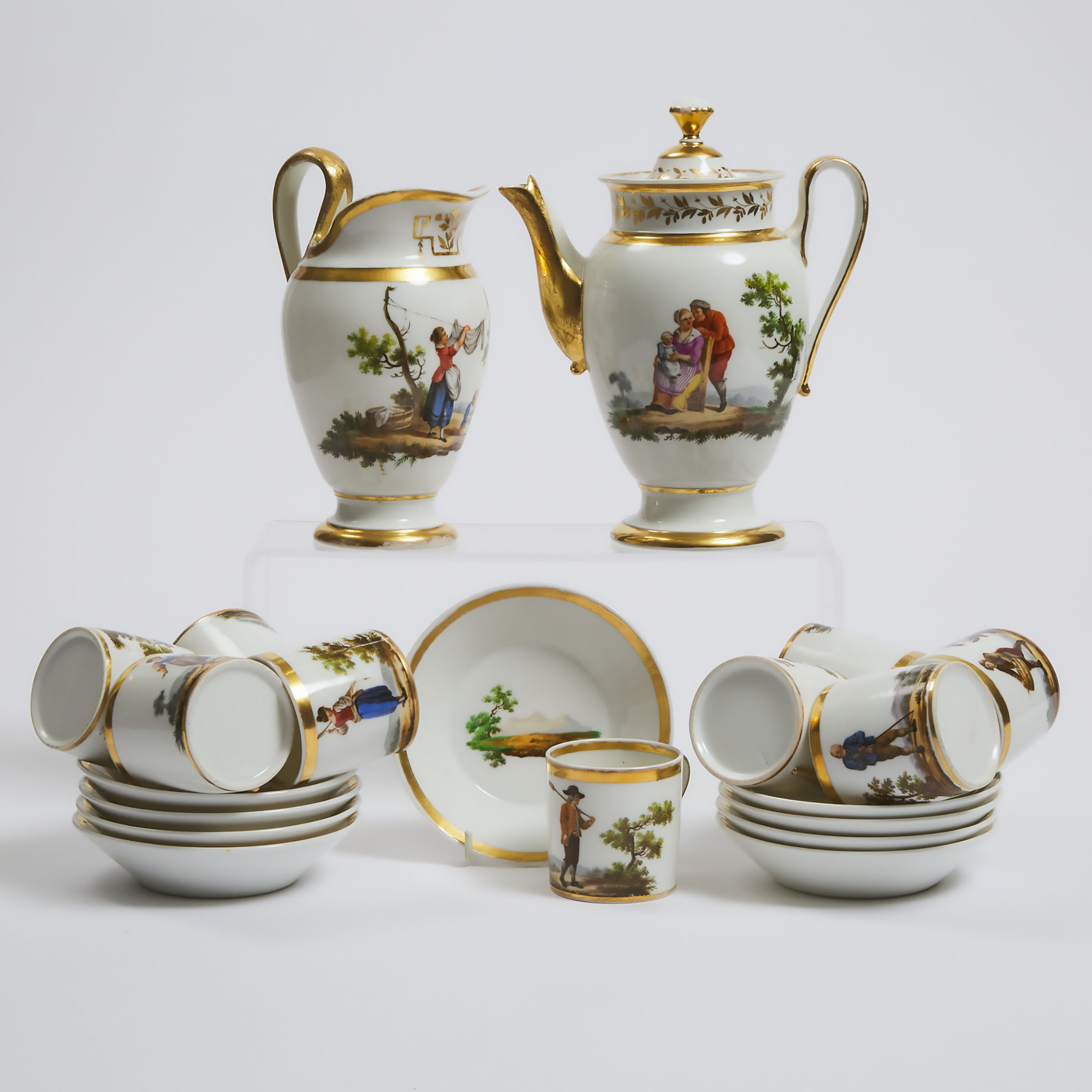 Paris Porcelain ' Peasant Costumes'