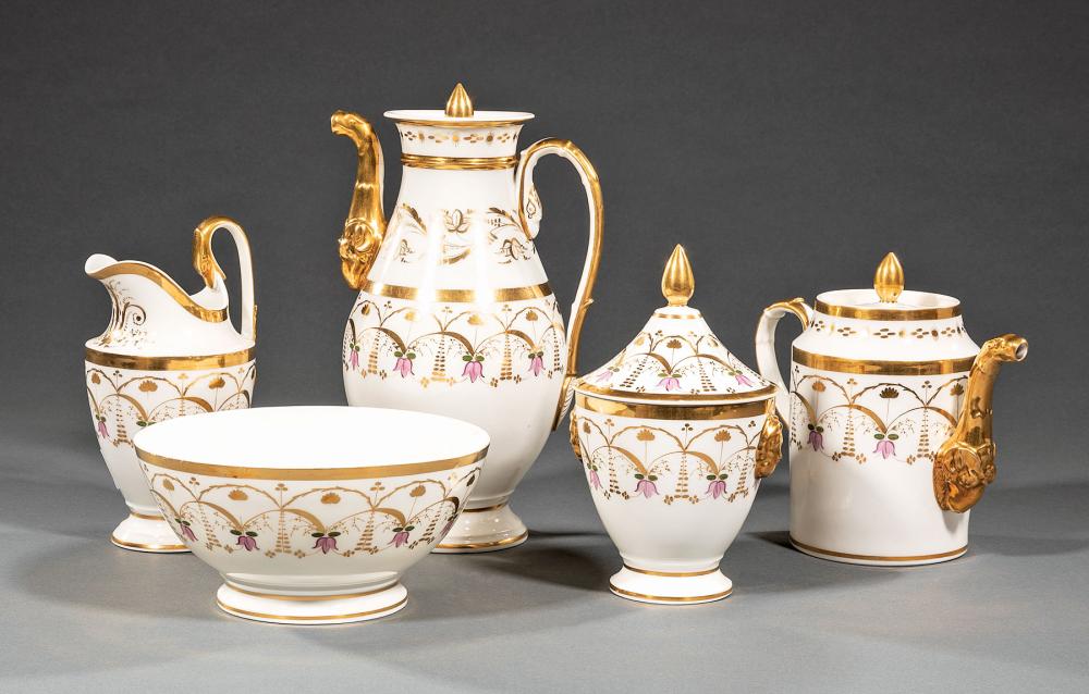 PARIS PORCELAIN POLYCHROME, GILT