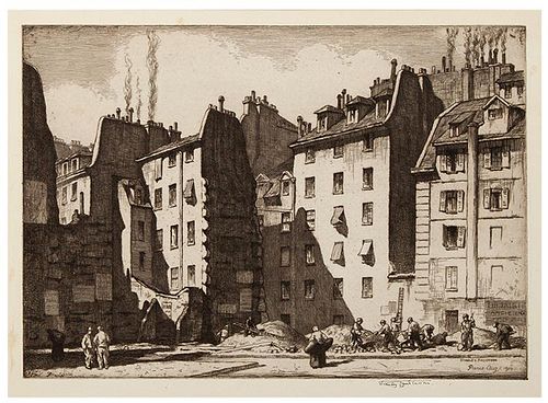 PARIS STREET SCENE, AUG. 1,