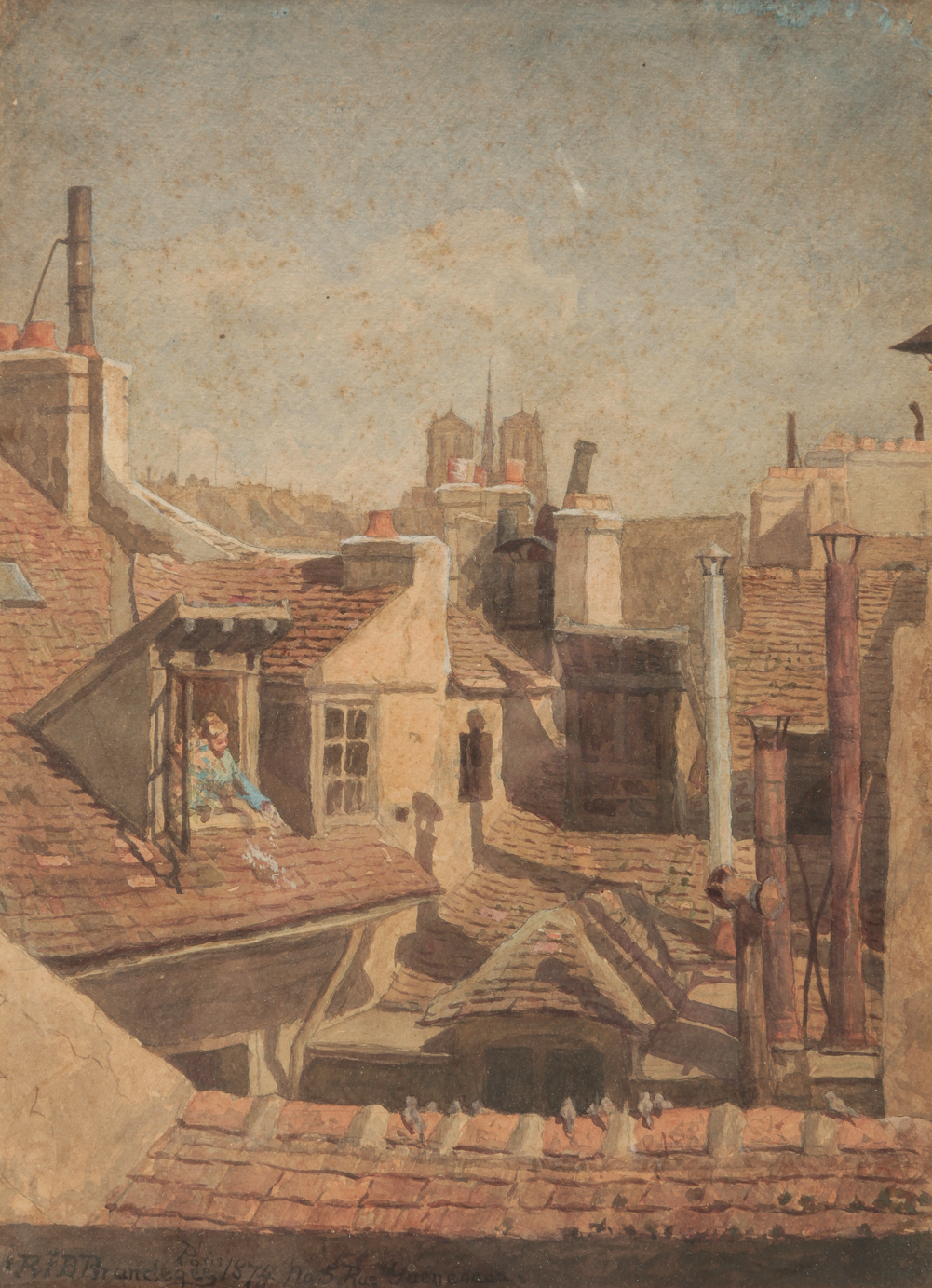 PARIS STREET SCENE BY ROBERT
