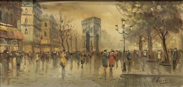 PARIS STREET SCENE PAINTING