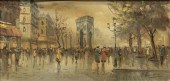 PARIS STREET SCENE PAINTING SI