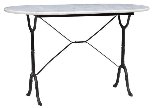 PARISIAN MARBLE-TOP CAST IRON