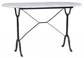 PARISIAN MARBLE-TOP CAST IRON