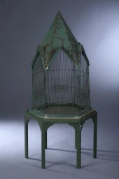 PARISIENNE GREEN-PAINTED T?LE