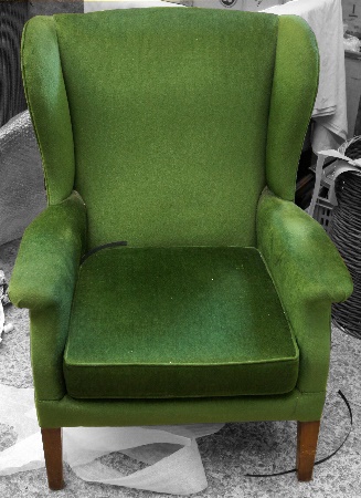 Parker Knowle Green Draylon Chair