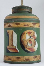 PARNALL AND SONS TOLE TEA BIN,