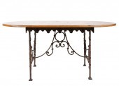 PARQUETRY AND WROUGHT IRON TAB