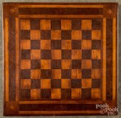 PARQUETRY GAMEBOARD, 19TH C.Pa