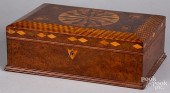 PARQUETRY INLAID BURL DRESSER