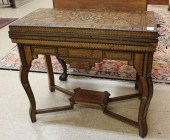 PARQUETRY INLAID GAME TABLEPAR