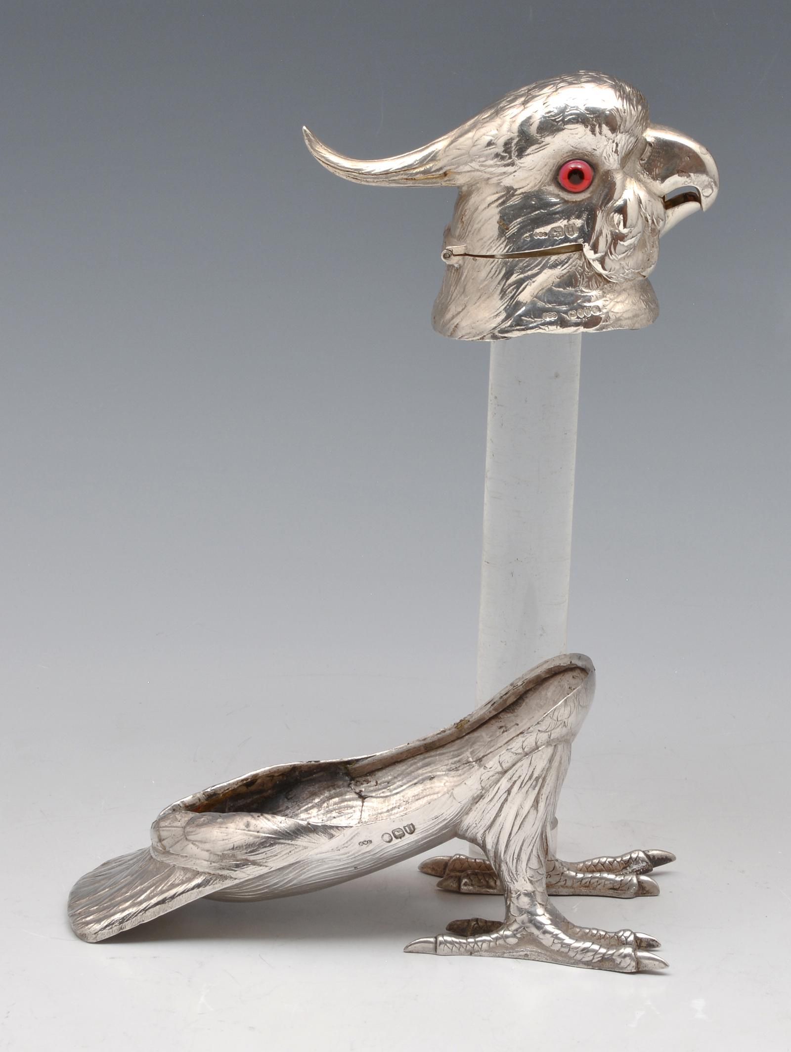 PARROT-FORM STERLING CLARET