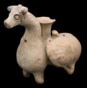 PARTHIAN POTTERY FIGURAL BULL