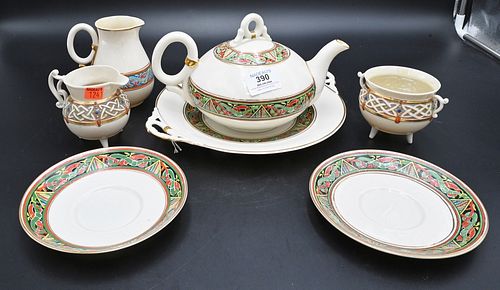 PARTIAL BELLEEK CELTIC TEA SET,