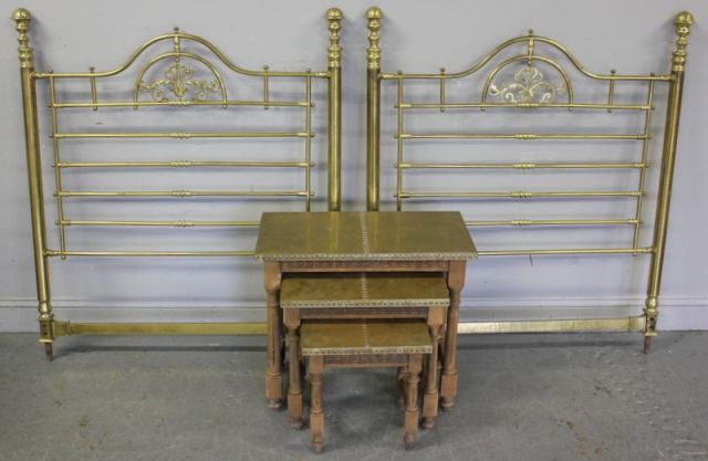 Partial Brass Footboard/Headboard