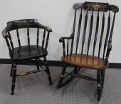 PARTIAL EBONIZED STENCIL DECOR
