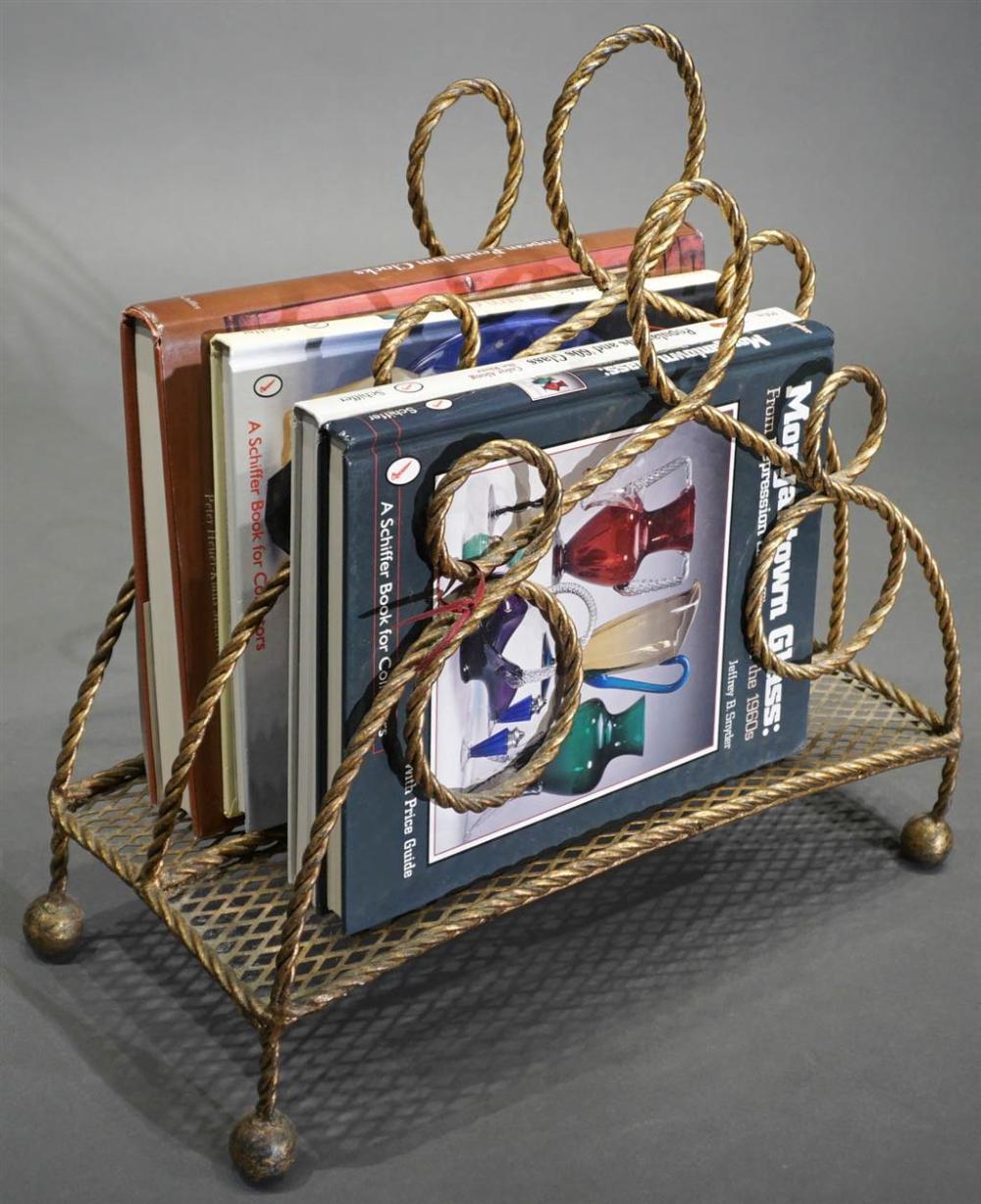 PARTIAL GILT DECORATED METAL