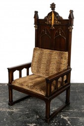 PARTIAL GILT GOTHIC REVIVAL TH