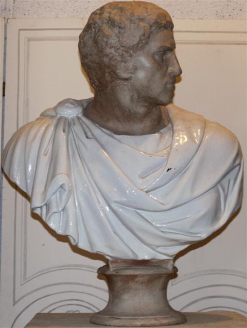 PARTIAL GLAZED TERRA COTTA MALE