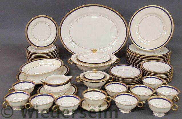 Partial Limoges dinner service with