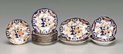 Partial set Derby ironstone: cobalt