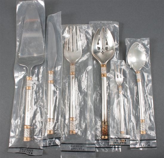 Partial set of American part-gilt