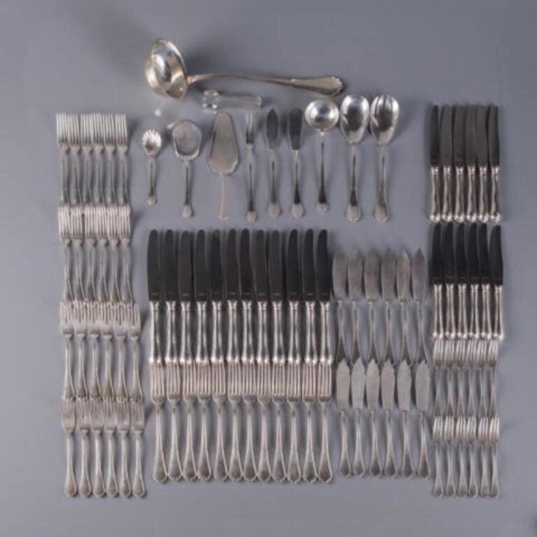 PARTIAL SET OF GERMAN SILVER