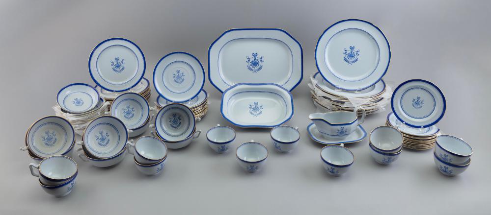 PARTIAL SET OF SPODE BLUE