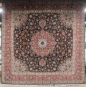PARTIAL SILK TABRIZ RUG, APPRO
