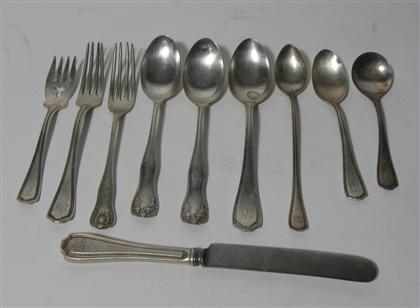Partial silver flatware
