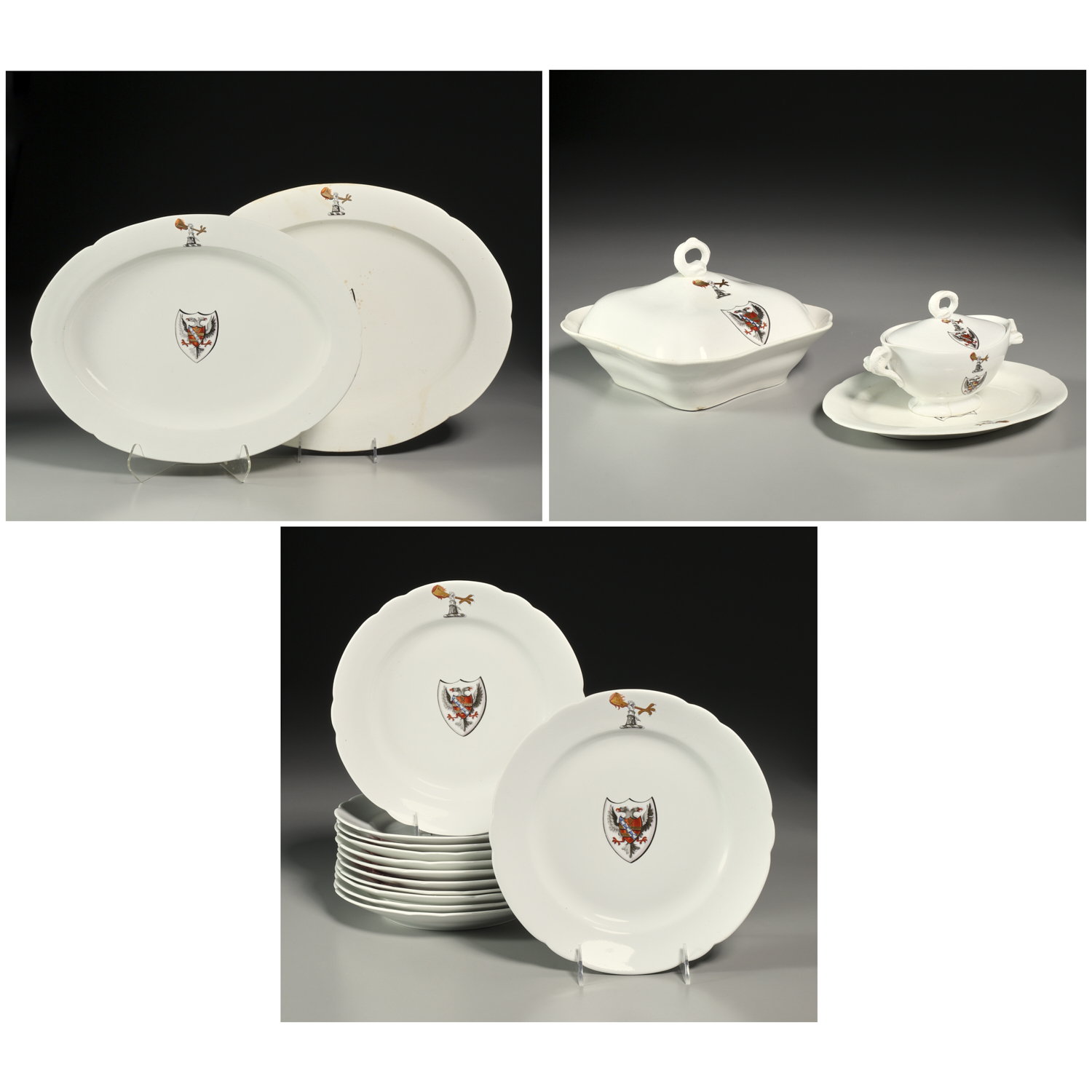 PARTIAL SPODE ARMORIAL DINNER