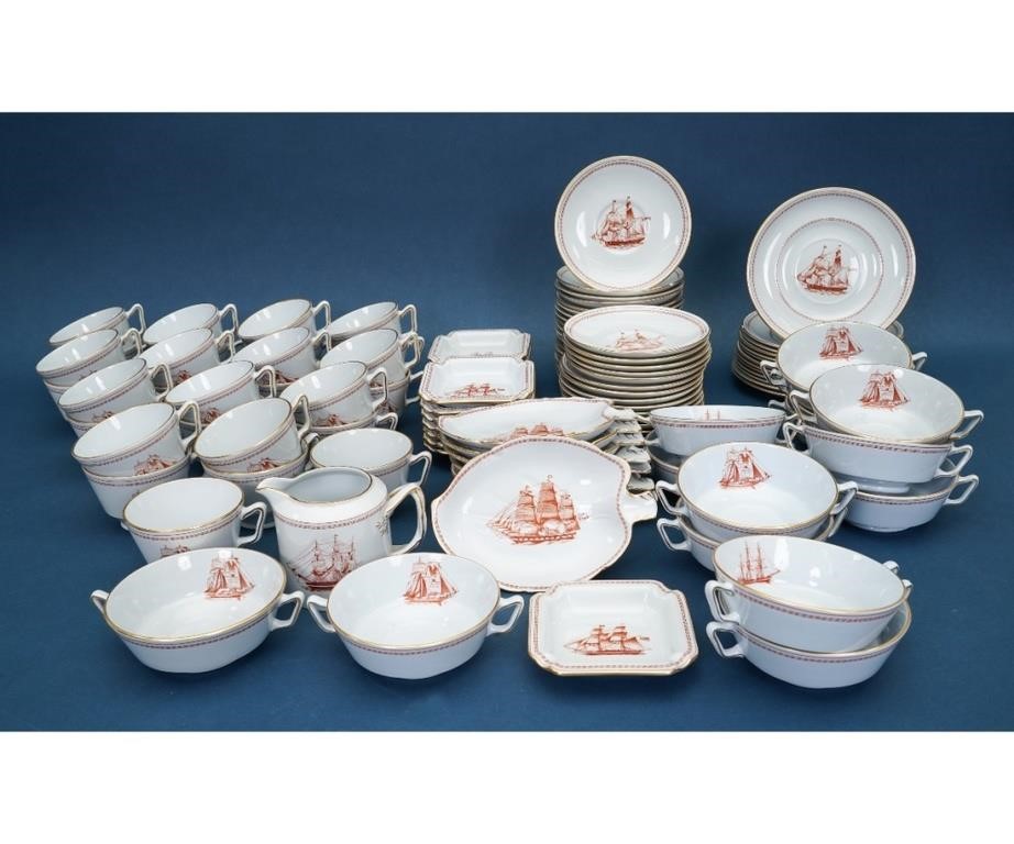 Partial Spode china service in