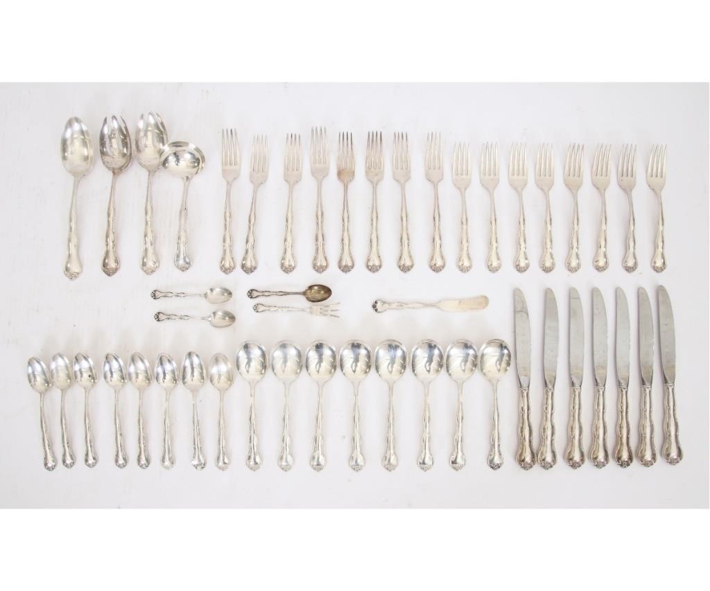 Partial sterling silver flatware