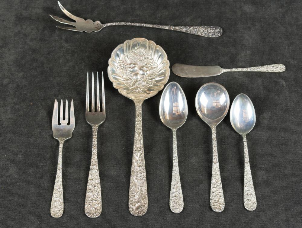 PARTIAL STERLING SILVER FLATWARE