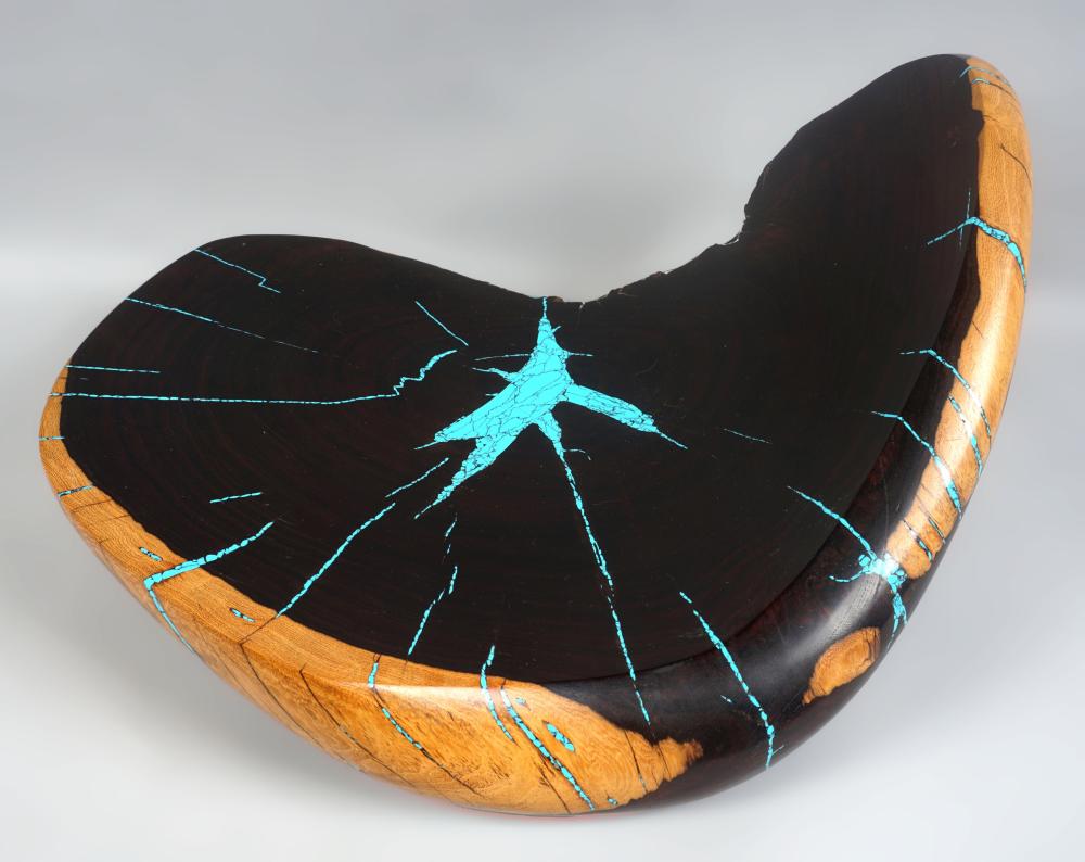 PARTIALLY EBONIZED WOOD SECTION