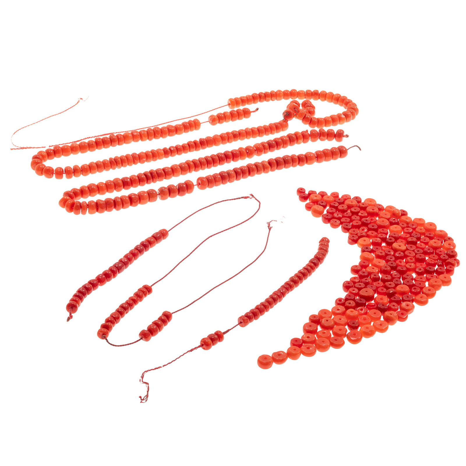 PARTIALLY STRUNG AND UNSTRUNG CORAL