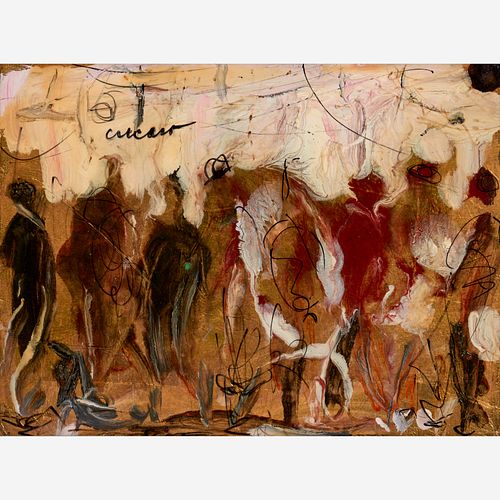 PASCAL CUCARO OIL ON BOARD (CA.