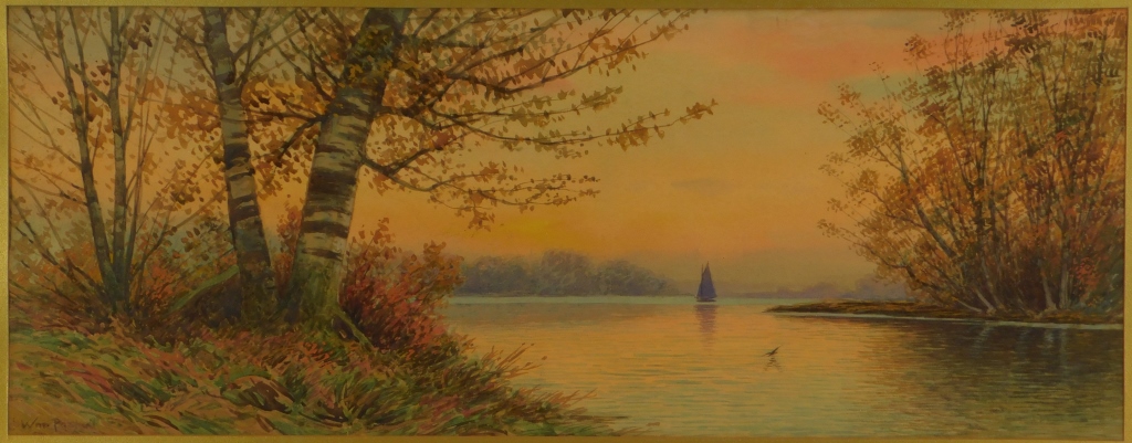 PASKELL IMPRESSIONIST SUNSET NH