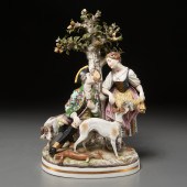 PASSAU PORCELAIN FIGURAL GROUP