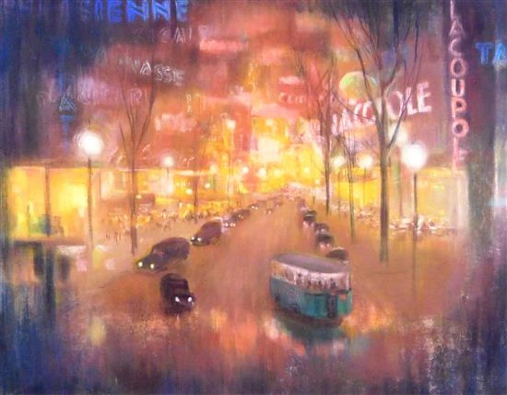 PASTEL ON PAPER, 20TH C., DEPICTS A