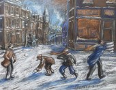 Pastel on paper Everett Shinn