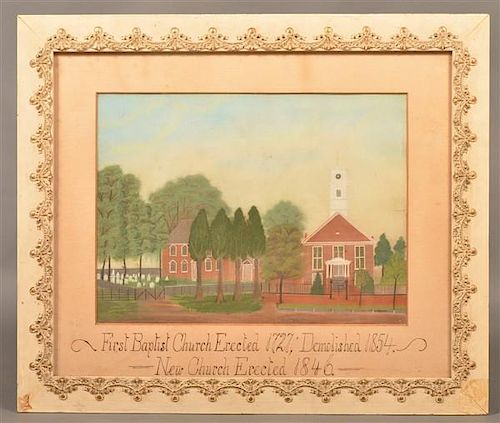 PASTEL ON PAPER FIRST BAPTIST
