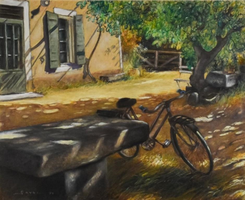 PASTEL ON PAPER OF COUNTRY