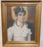 PASTEL PAINTING, PORTRAIT OF A