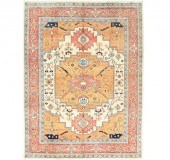 PASTEL PEACH HAND KNOTTED WOOL