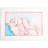 PASTEL SKETCH, ARTIST SIGNED B