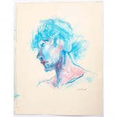 PASTEL SKETCH, ARTIST SIGNED B
