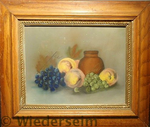 Pastel still life drawing of