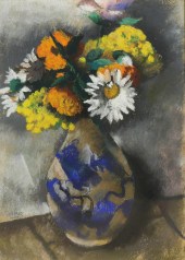 PASTEL, STILL LIFE WITH DAISIE